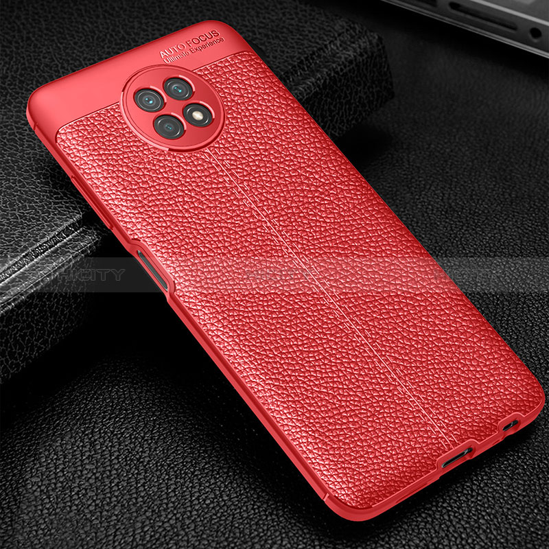 Funda Silicona Goma de Cuero Carcasa WL1 para Xiaomi Redmi Note 9T 5G Rojo