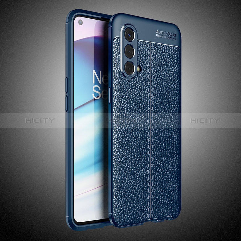 Funda Silicona Goma de Cuero Carcasa WL2 para OnePlus Nord CE 5G Azul