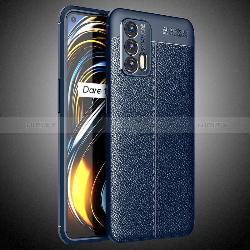 Funda Silicona Goma de Cuero Carcasa WL2 para Realme GT Neo 5G Azul