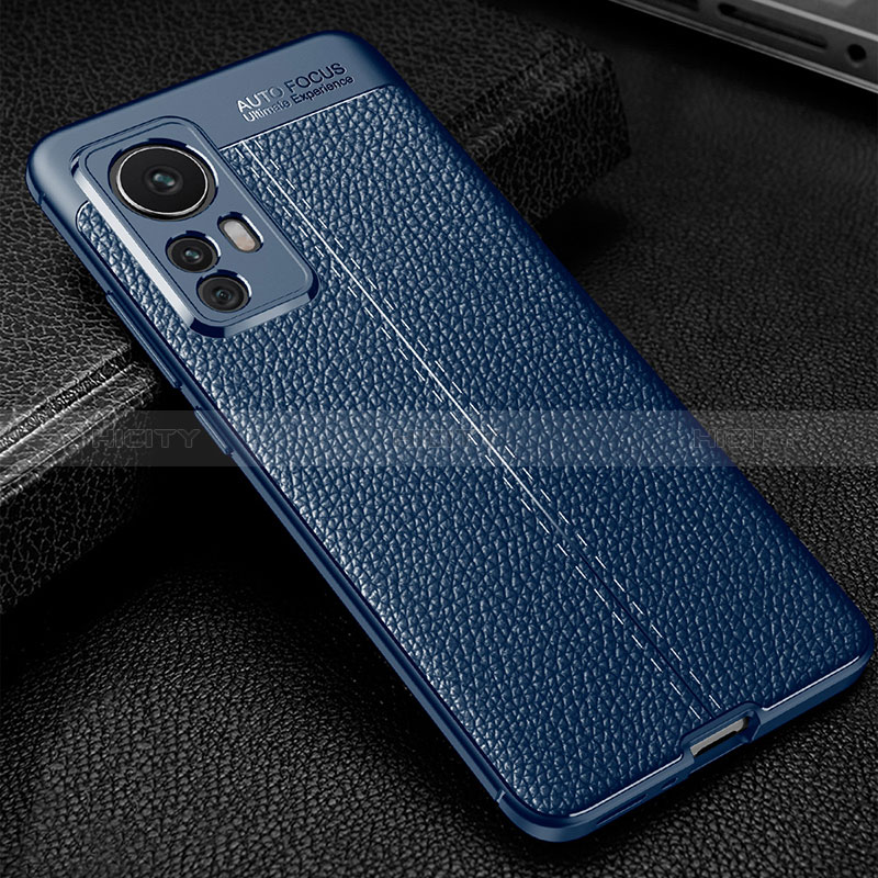 Funda Silicona Goma de Cuero Carcasa WL2 para Xiaomi Mi 12T Pro 5G Azul