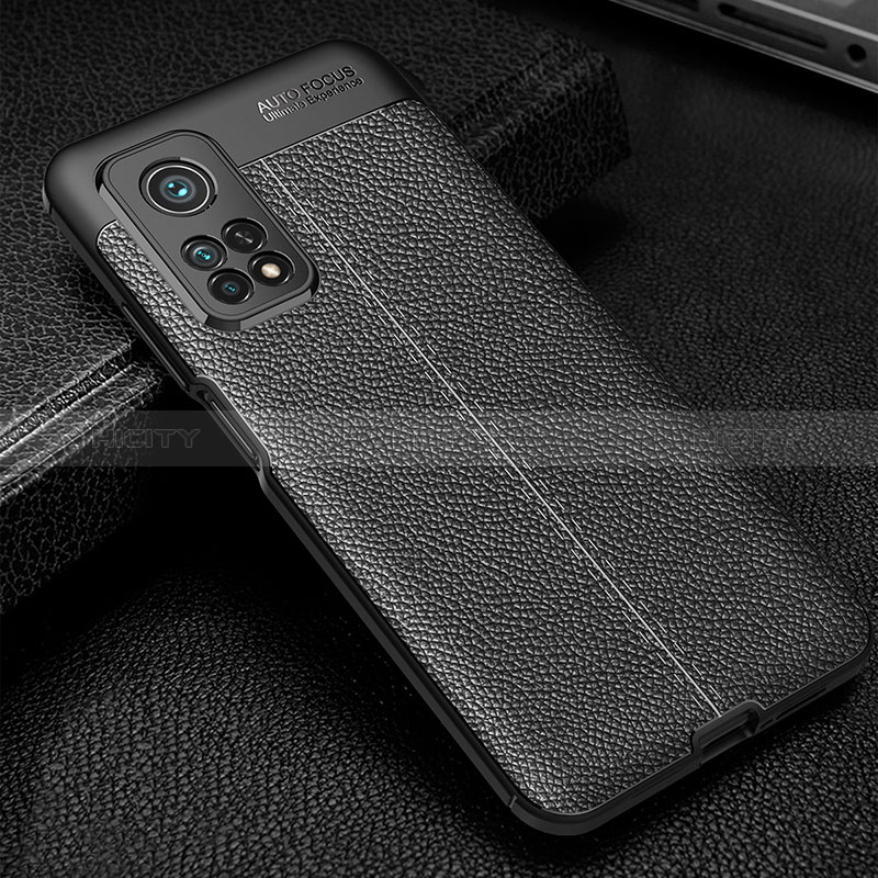 Funda Silicona Goma de Cuero Carcasa WL2 para Xiaomi Redmi K30S 5G Negro