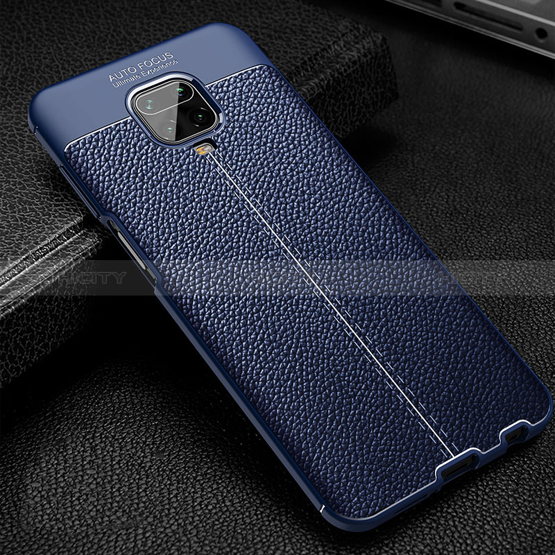 Funda Silicona Goma de Cuero Carcasa WL2 para Xiaomi Redmi Note 9 Pro Max Azul