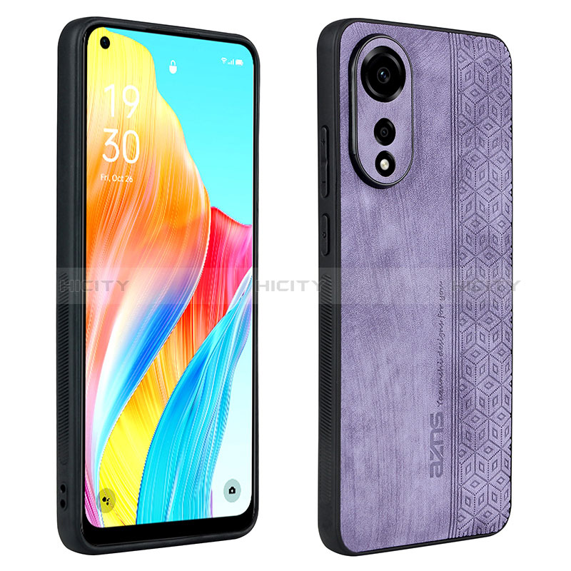 Funda Silicona Goma de Cuero Carcasa YZ1 para Oppo A78 4G