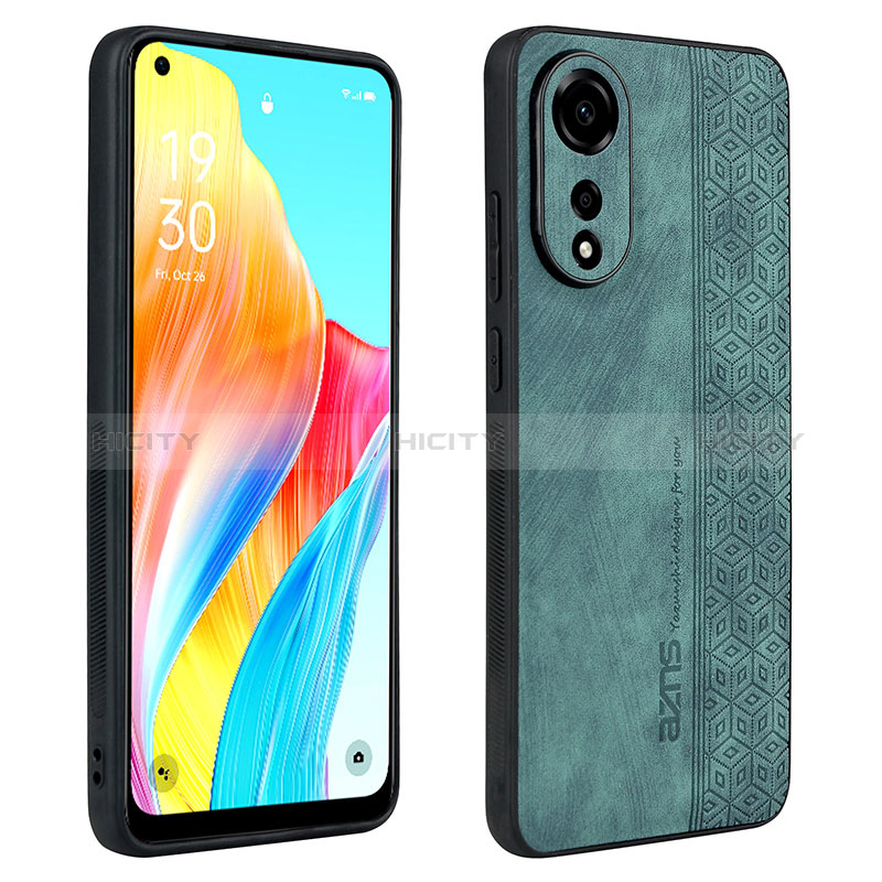 Funda Silicona Goma de Cuero Carcasa YZ1 para Oppo A78 4G