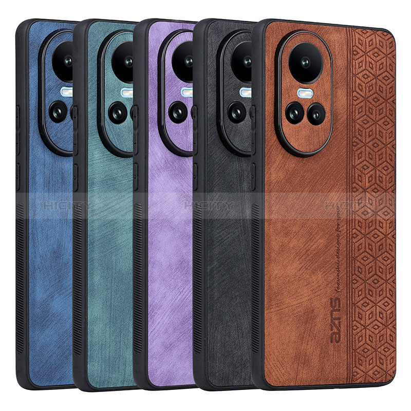 Funda Silicona Goma de Cuero Carcasa YZ1 para Oppo Reno10 5G