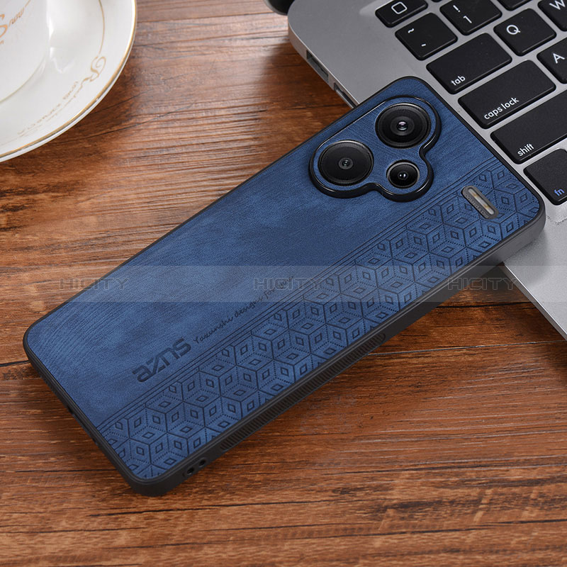 Funda Silicona Goma de Cuero Carcasa YZ1 para Xiaomi Redmi Note 13 Pro+ Plus 5G Azul