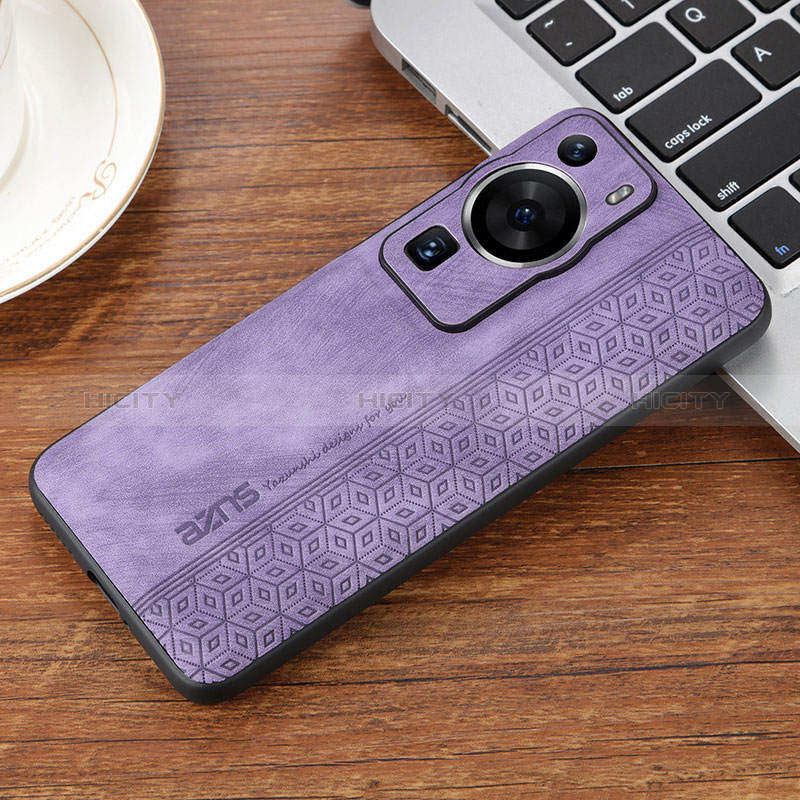 Funda Silicona Goma de Cuero Carcasa YZ2 para Huawei P60 Pro