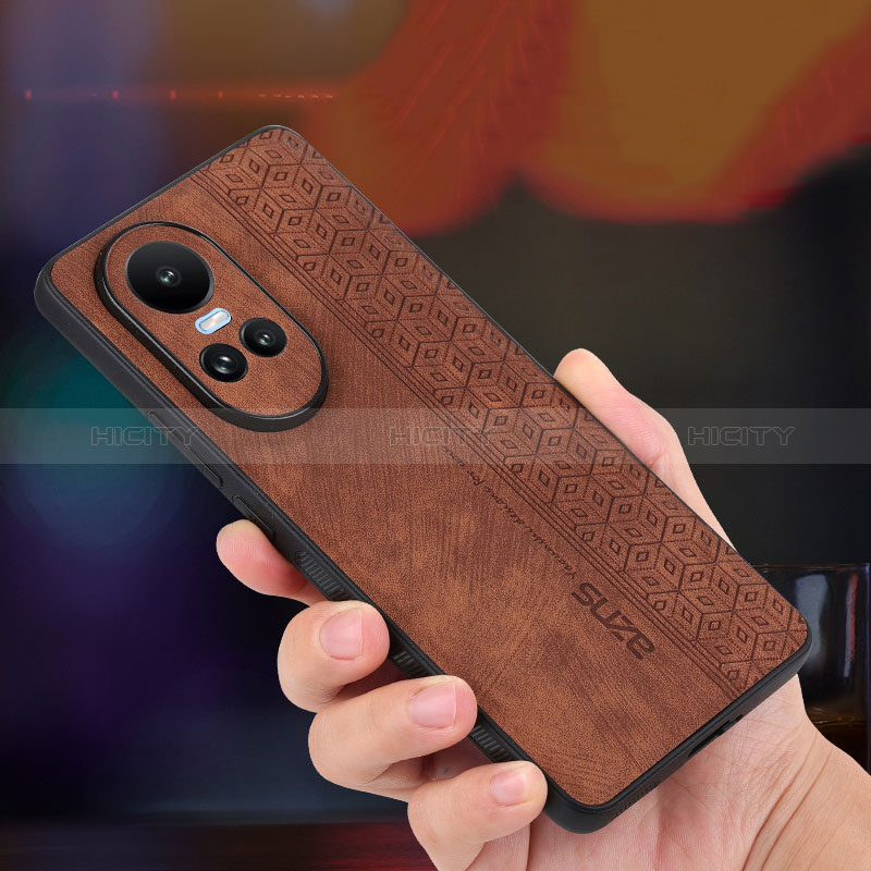 Funda Silicona Goma de Cuero Carcasa YZ2 para Oppo Reno10 5G