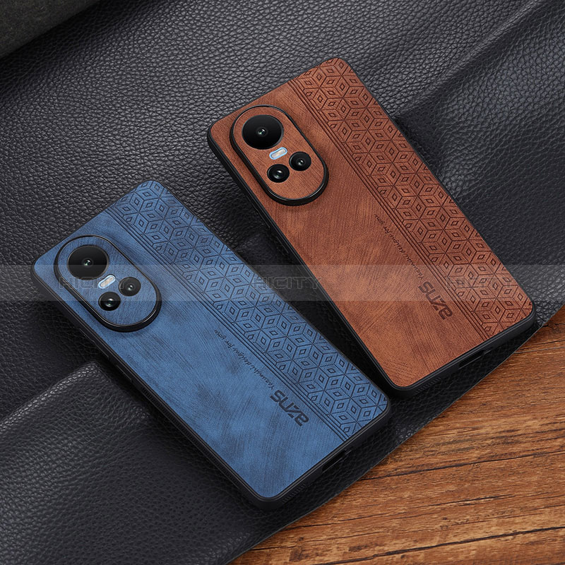 Funda Silicona Goma de Cuero Carcasa YZ2 para Oppo Reno10 5G