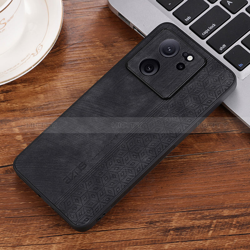 Funda Silicona Goma de Cuero Carcasa YZ2 para Xiaomi Mi 13T Pro 5G Negro