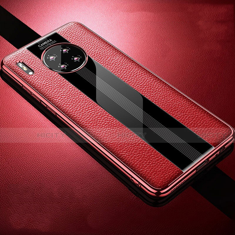 Funda Silicona Goma de Cuero Carcasa Z01 para Huawei Mate 30E Pro 5G Rojo