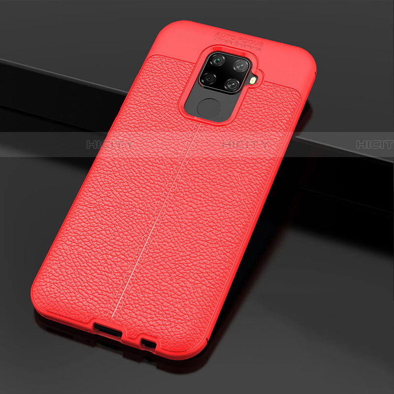 Funda Silicona Goma de Cuero Carcasa Z01 para Huawei Nova 5i Pro Rojo