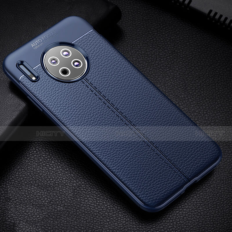 Funda Silicona Goma de Cuero Carcasa Z03 para Huawei Mate 30 Pro Azul