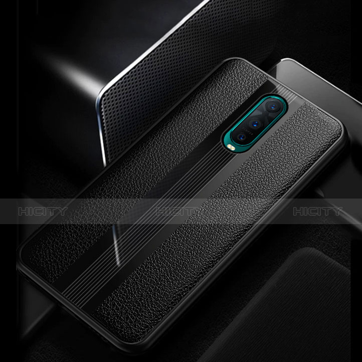 Funda Silicona Goma de Cuero para Oppo RX17 Pro Negro