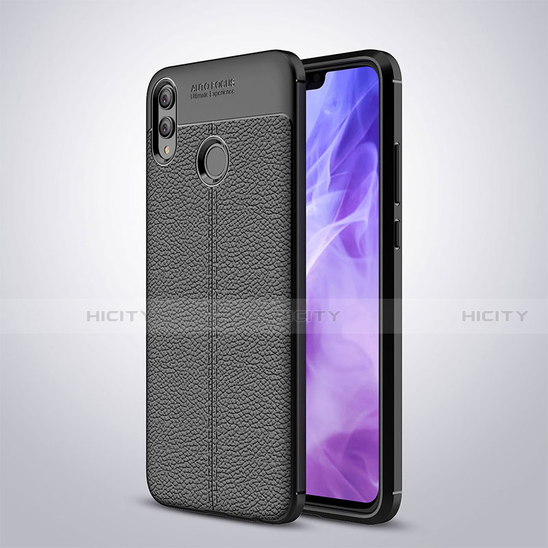 Funda Silicona Goma de Cuero Q01 para Huawei Honor View 10 Lite Negro