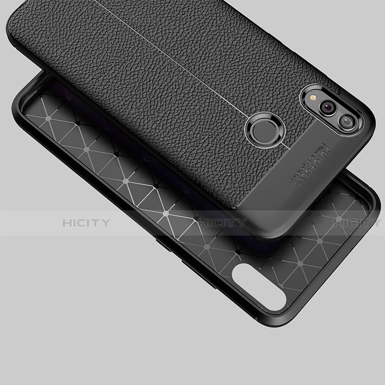 Funda Silicona Goma de Cuero Q01 para Huawei Honor View 10 Lite Negro