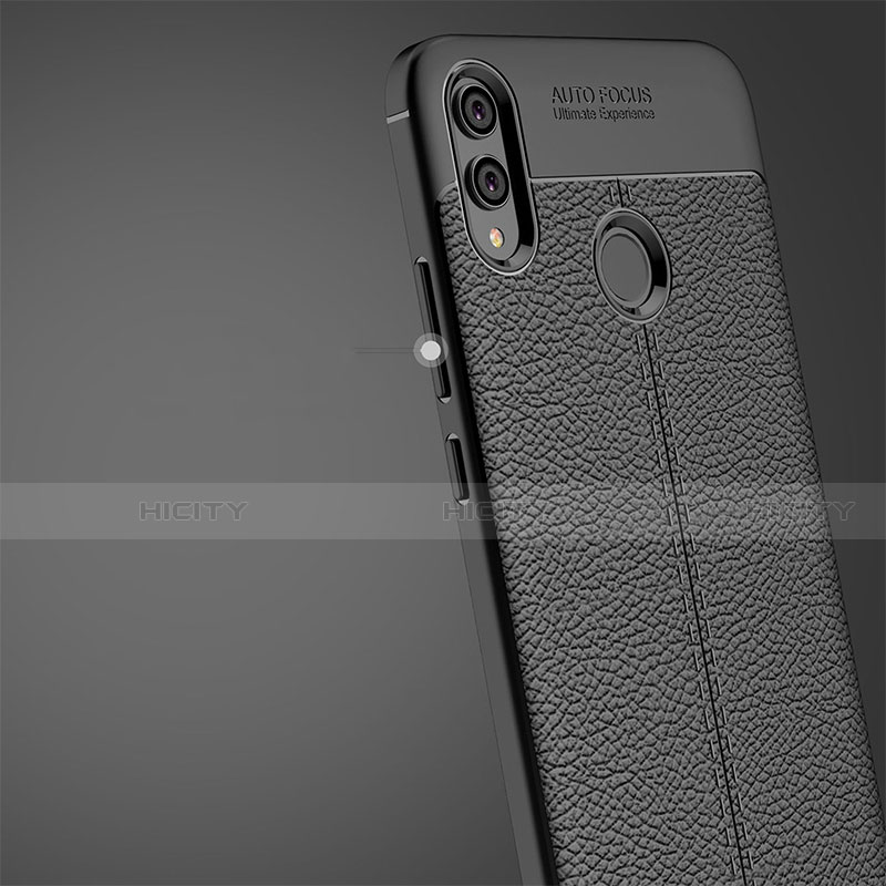 Funda Silicona Goma de Cuero Q01 para Huawei Honor View 10 Lite Negro