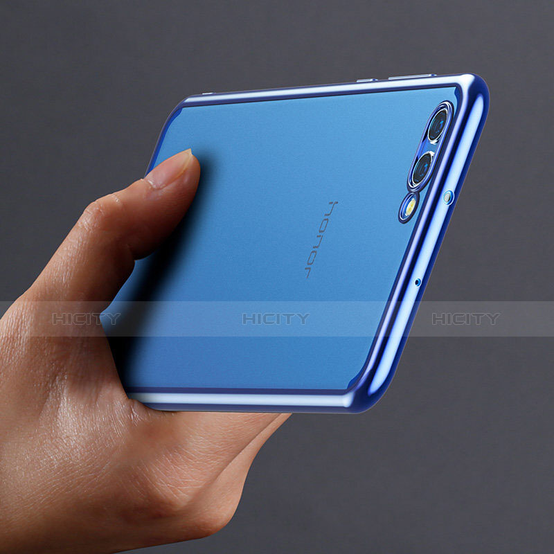 Funda Silicona Goma Espejo M01 para Huawei Honor View 10 Azul