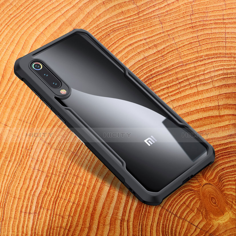 Funda Silicona Goma Espejo M01 para Xiaomi Mi 9 Negro