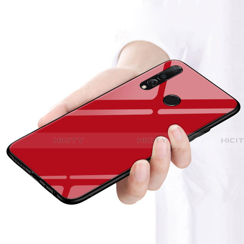 Funda Silicona Goma Espejo para Huawei Honor 20E Rojo