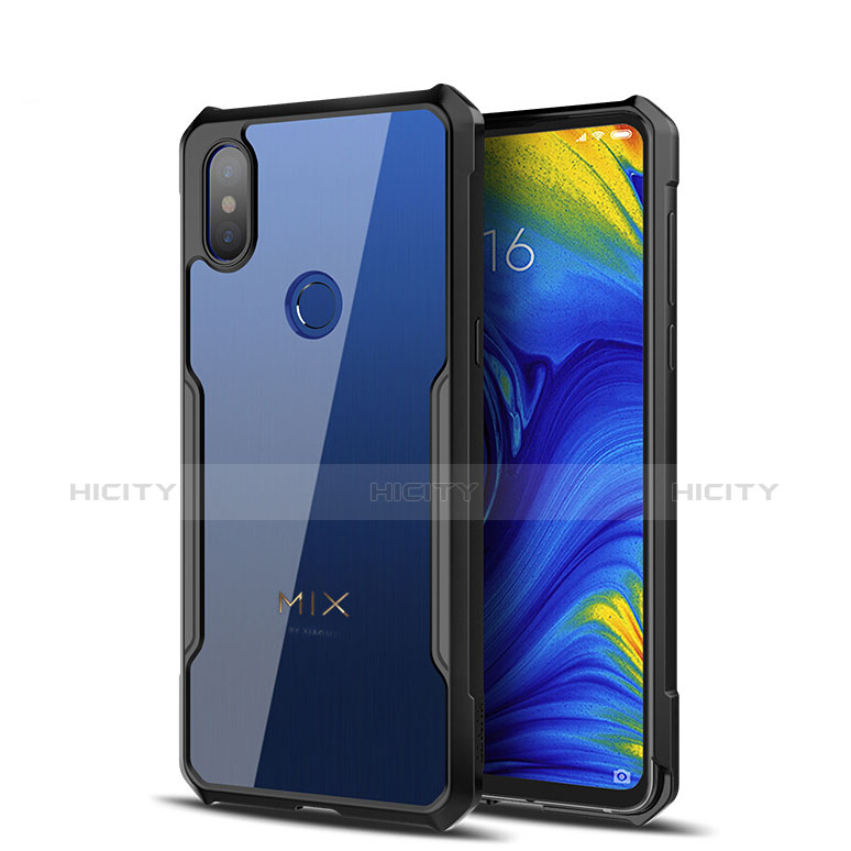 Funda Silicona Goma Espejo para Xiaomi Mi Mix 3 Negro