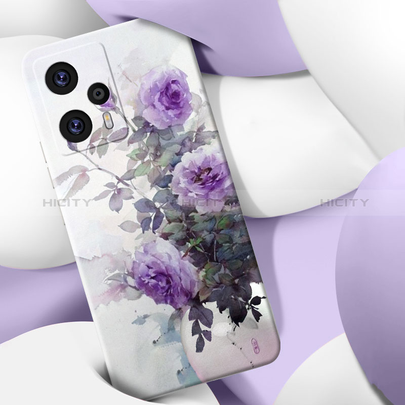 Funda Silicona Goma Flores para Xiaomi Poco F5 5G