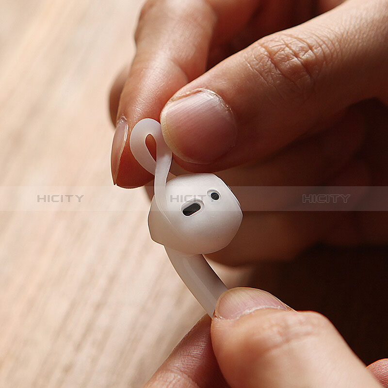 Funda Silicona Goma Fluorescencia para Apple AirPods Blanco