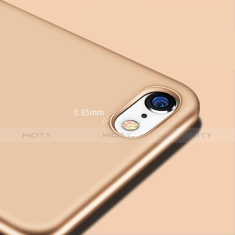 Funda Silicona Goma Gel para Apple iPhone 8 Oro