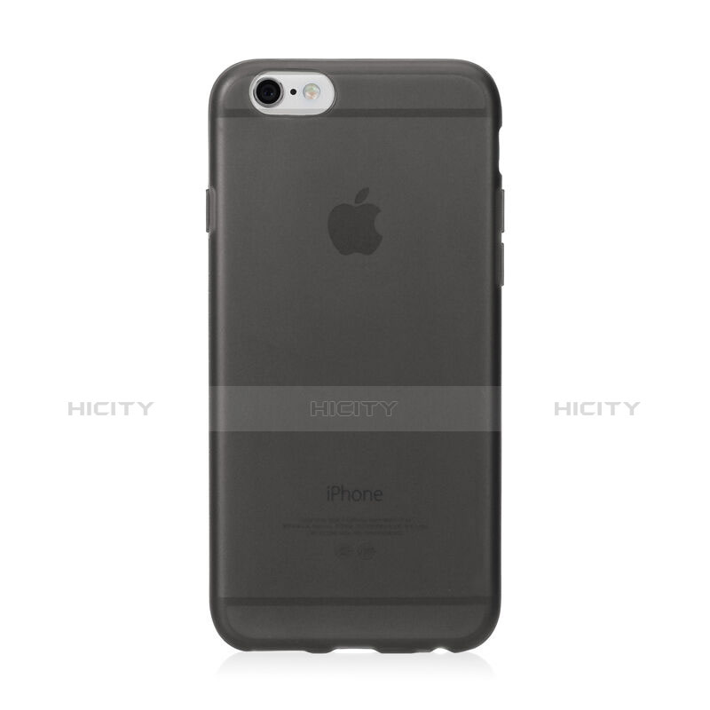 Funda Silicona Goma Mate para Apple iPhone 6 Gris