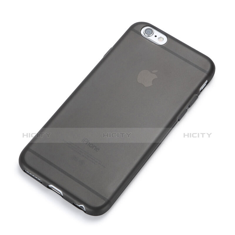 Funda Silicona Goma Mate para Apple iPhone 6 Gris