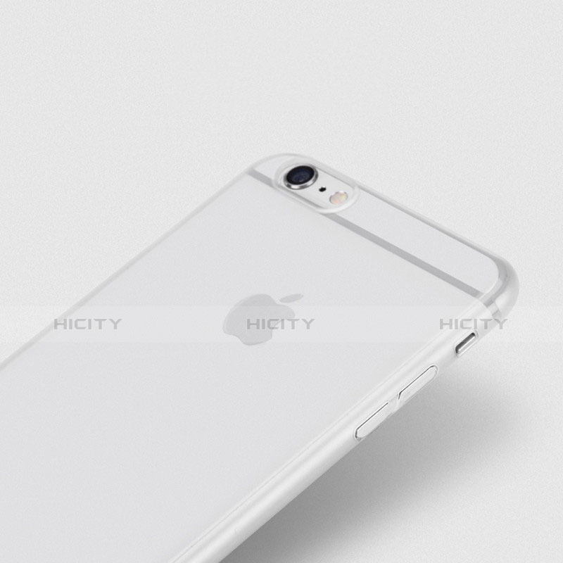 Funda Silicona Goma Mate para Apple iPhone 6S Plus Blanco