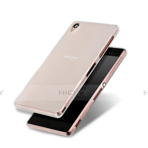 Funda Silicona Goma Mate para Sony Xperia Z3 Blanco