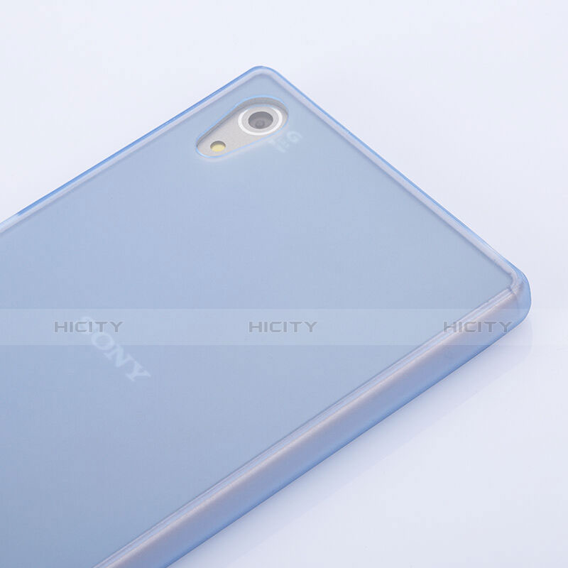 Funda Silicona Goma Mate para Sony Xperia Z5 Azul