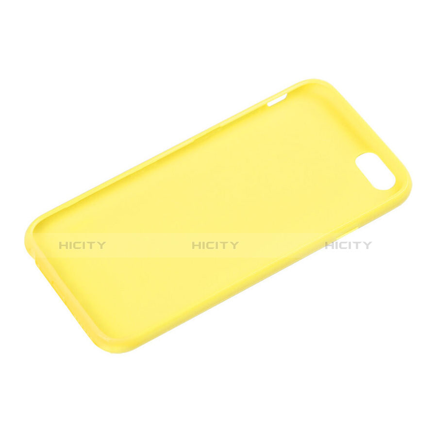 Funda Silicona Goma para Apple iPhone 6 Amarillo