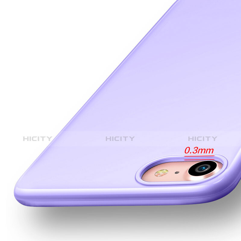 Funda Silicona Goma para Apple iPhone 7 Morado