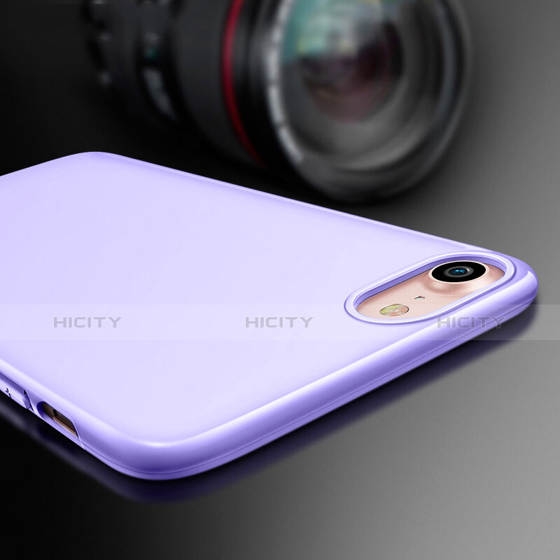 Funda Silicona Goma para Apple iPhone 7 Morado