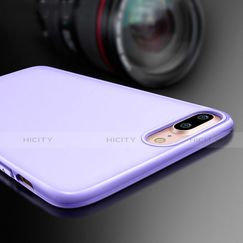 Funda Silicona Goma para Apple iPhone 7 Plus Morado