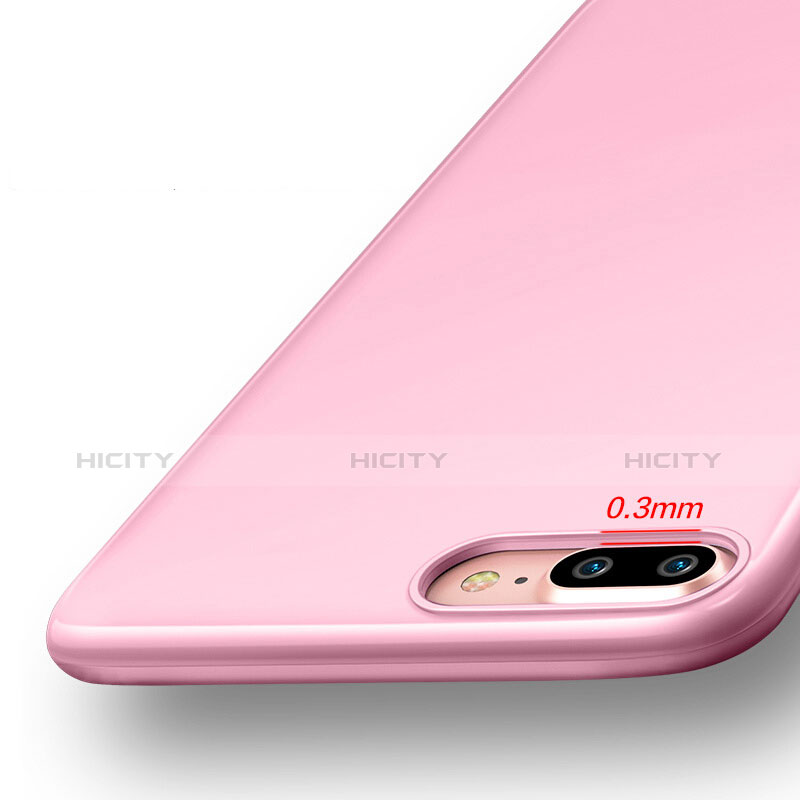 Funda Silicona Goma para Apple iPhone 8 Plus Rosa