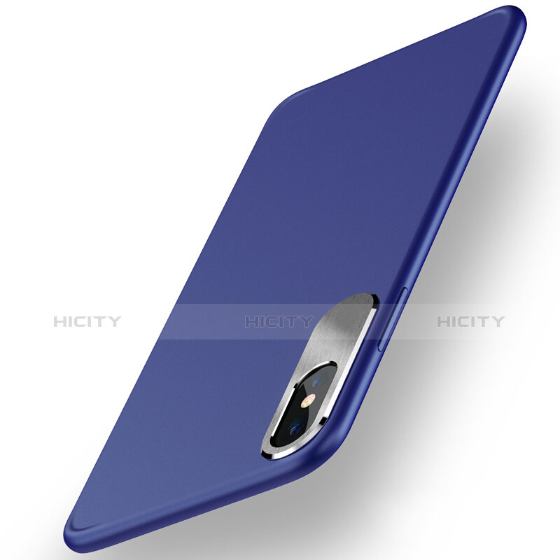 Funda Silicona Goma para Apple iPhone Xs Azul