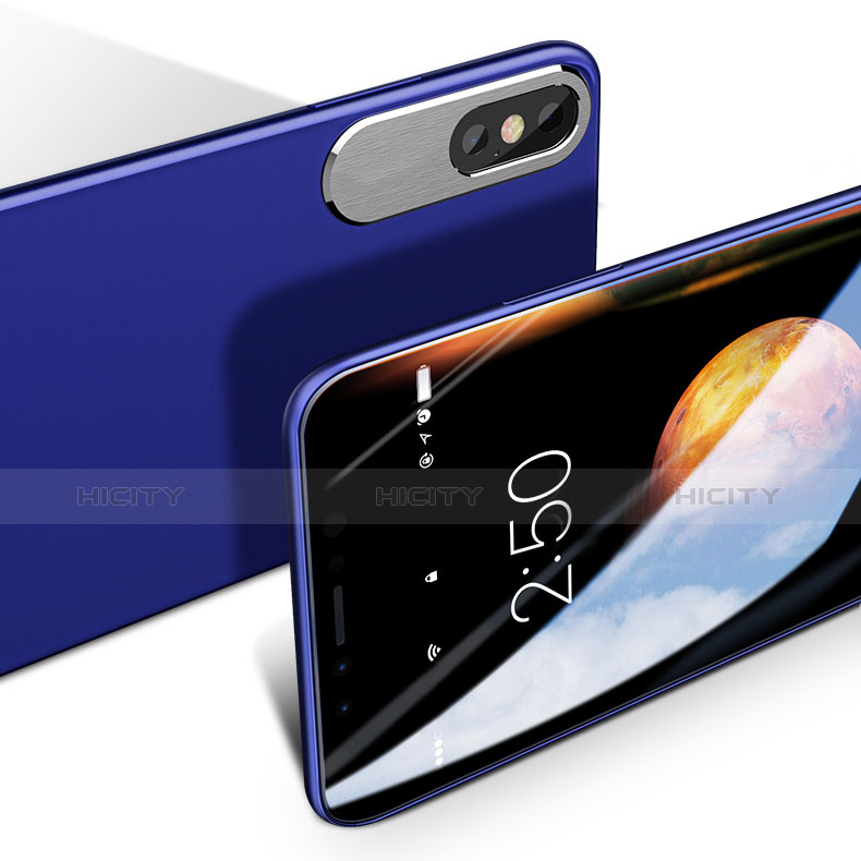 Funda Silicona Goma para Apple iPhone Xs Azul