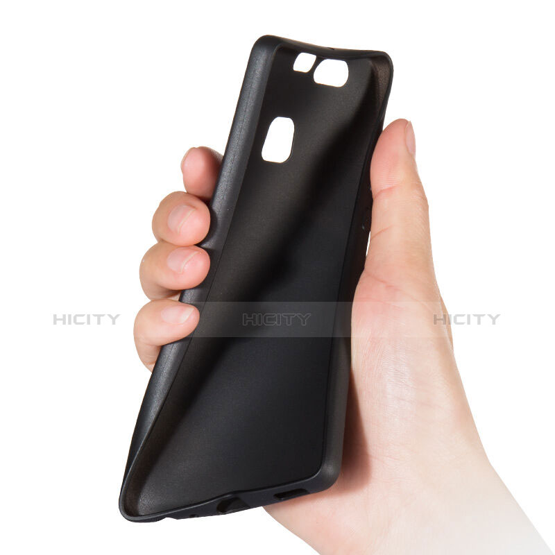 Funda Silicona Goma para Huawei P9 Negro