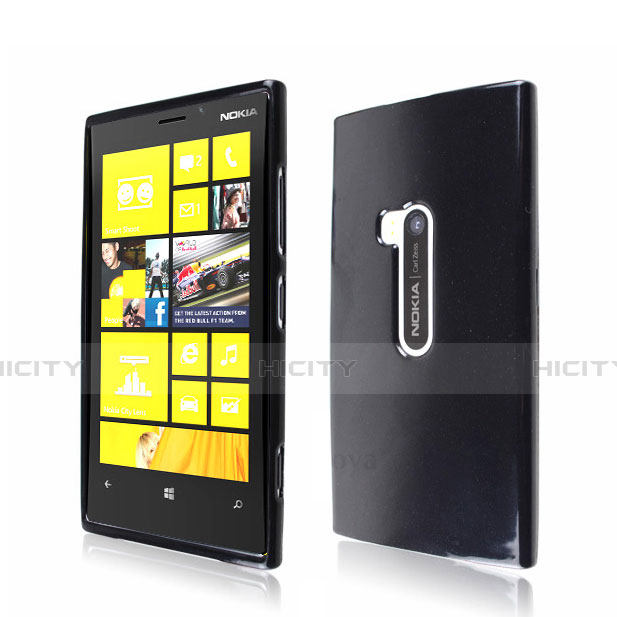 Funda Silicona Goma para Nokia Lumia 920 Negro