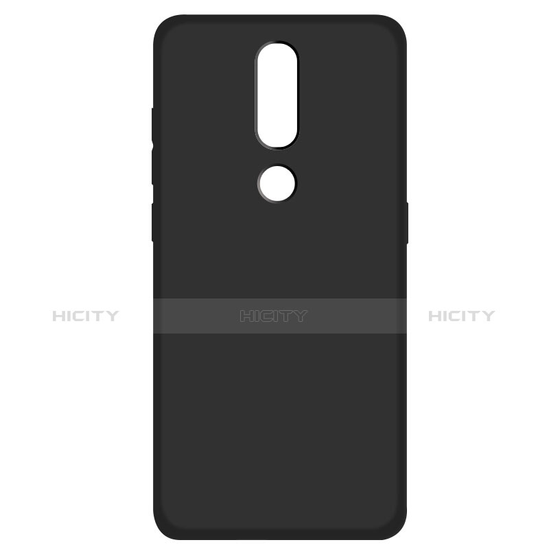 Funda Silicona Goma para Nokia X5 Negro