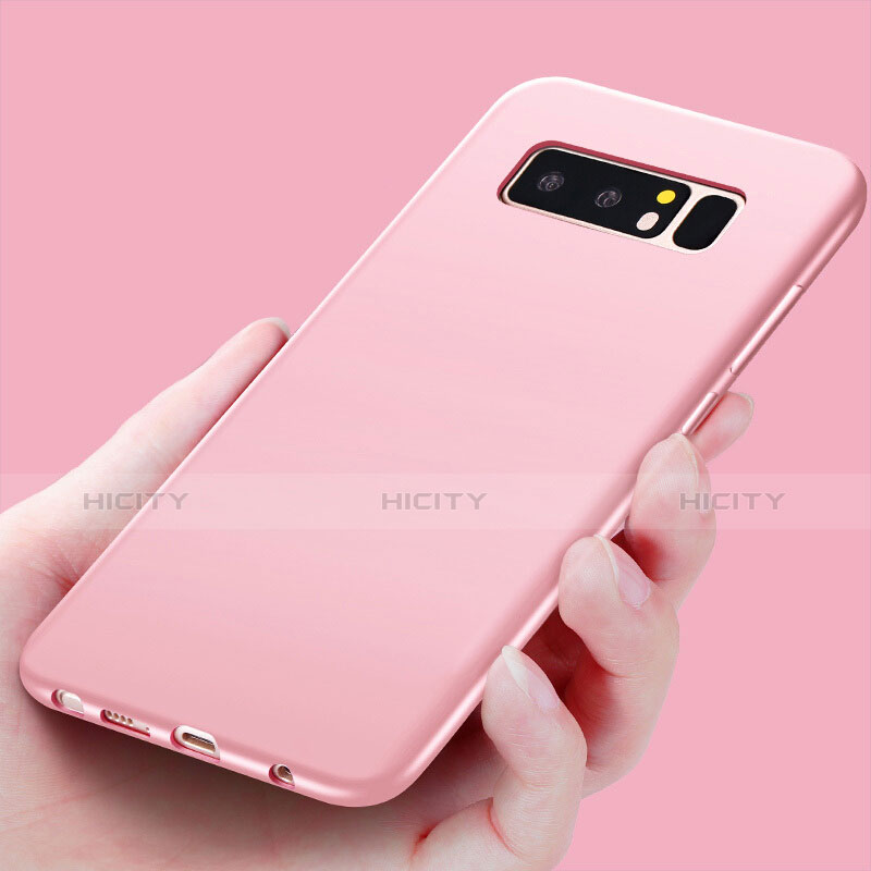 Funda Silicona Goma para Samsung Galaxy Note 8 Duos N950F Oro Rosa