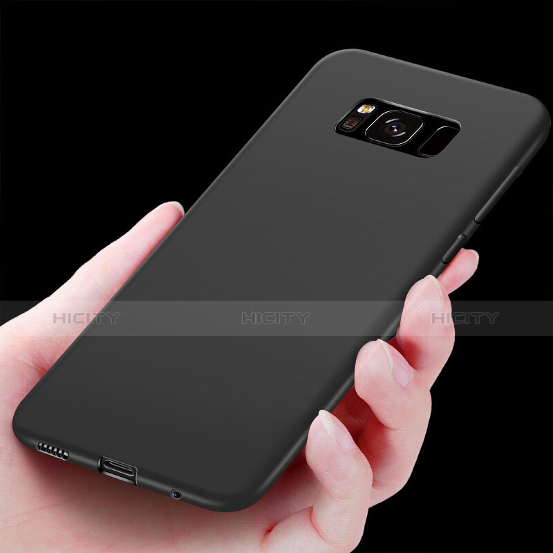 Funda Silicona Goma para Samsung Galaxy S8 Plus Negro