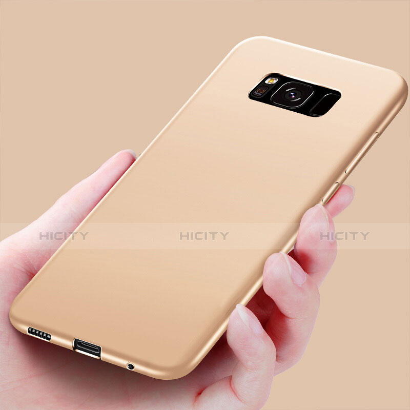 Funda Silicona Goma para Samsung Galaxy S8 Plus Oro