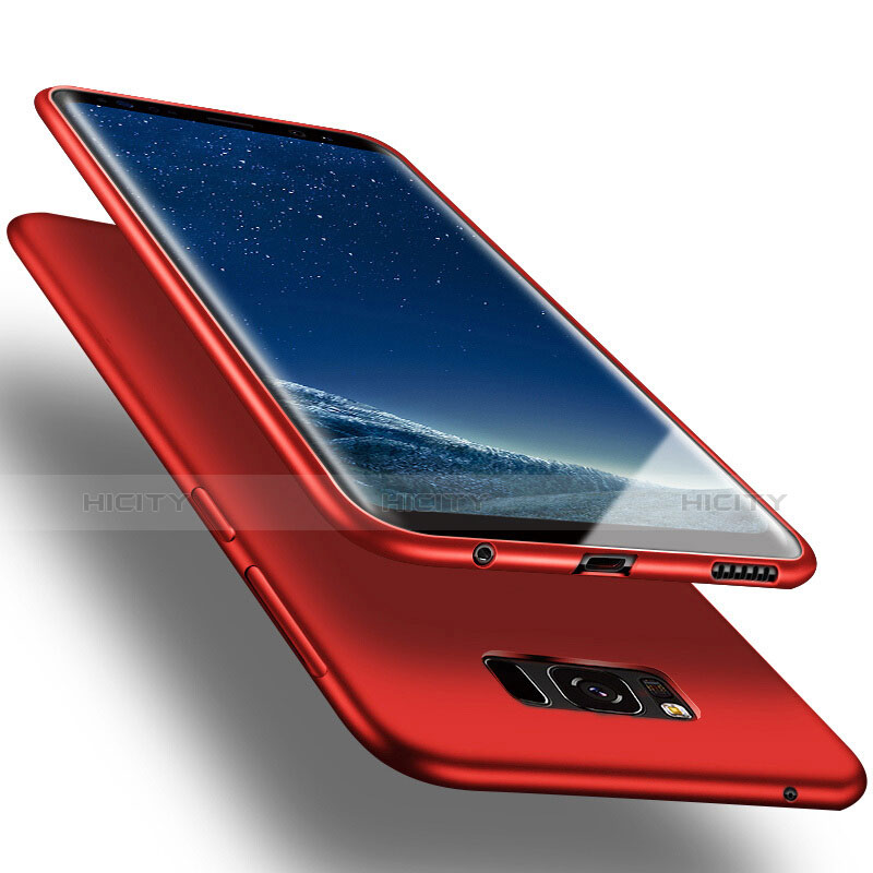 Funda Silicona Goma para Samsung Galaxy S8 Plus Rojo