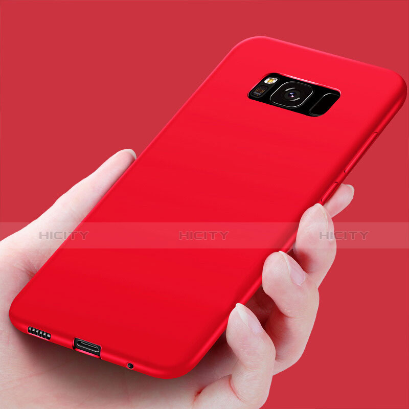 Funda Silicona Goma para Samsung Galaxy S8 Plus Rojo