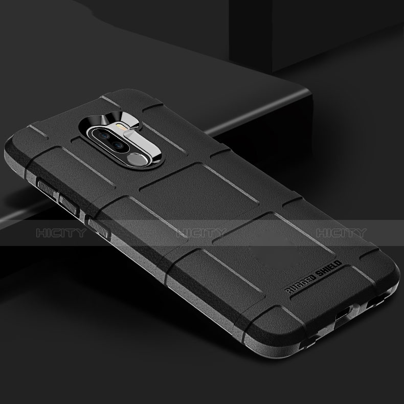 Funda Silicona Goma para Xiaomi Pocophone F1 Negro