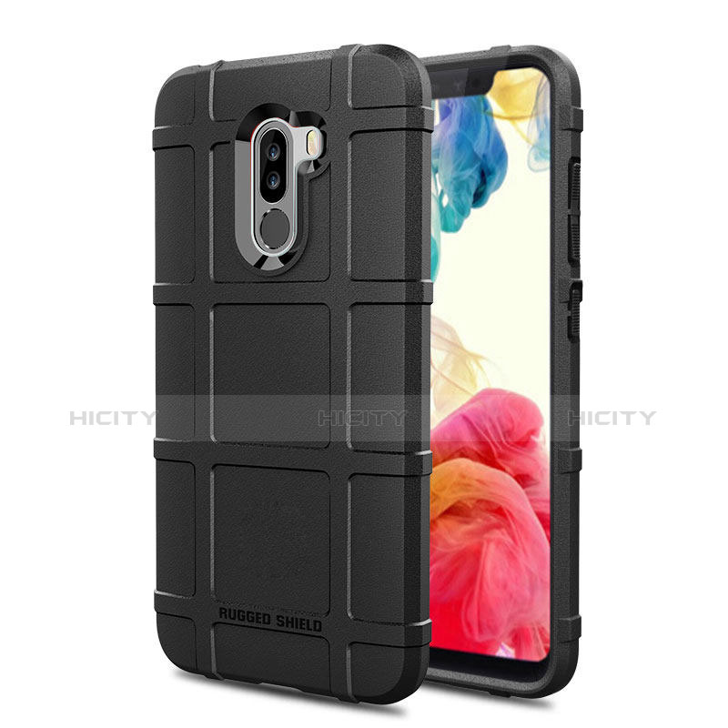 Funda Silicona Goma para Xiaomi Pocophone F1 Negro